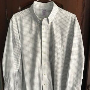 Brooks Brothers Classic Men's LS Button Down Shirt Size 17.5" X 36"